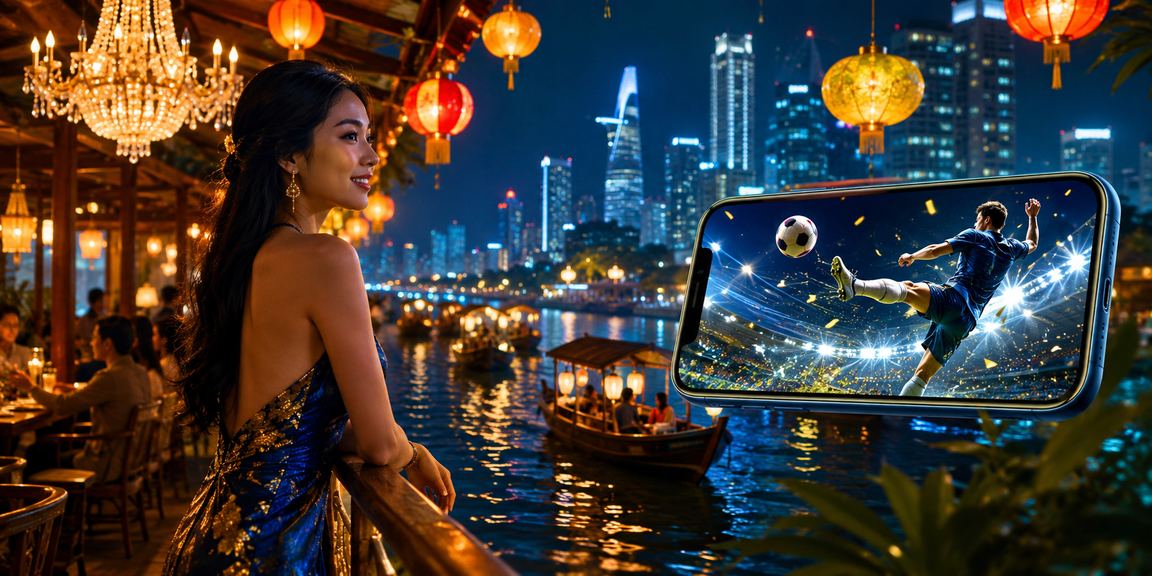 Người chơi sử dụng giao diện di động mnt5 để theo dõi sự kiện thể thao
